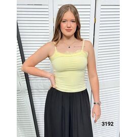 Фотография Майка женская 3192 yellow р.42-44 "LOOK" недорого оптом от прямого поставщика