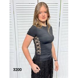 Фотография Футболка женская 3200 black р.42-44 "LOOK" недорого оптом от прямого поставщика