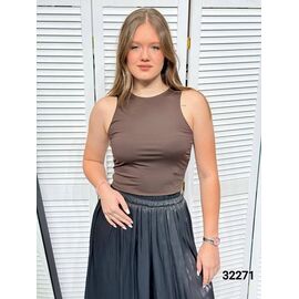 Фотография Майка женская 32271 brown р.42-44 "LOOK" недорого оптом от прямого поставщика