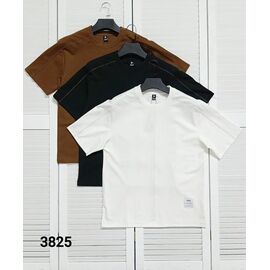 Фотография Футболка мужская 3825 brown р.48-56 "LOOK" недорого оптом от прямого поставщика