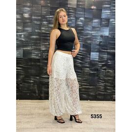 Штани жіночі літні 5355 white р.48-52 "LOOK" недорого оптом від прямого постачальника