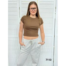 Фотография Топ женский 7113 brown р.42-48 "LOOK" недорого оптом от прямого поставщика