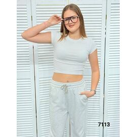 Фотография Топ женский 7113 white р.42-48 "LOOK" недорого оптом от прямого поставщика