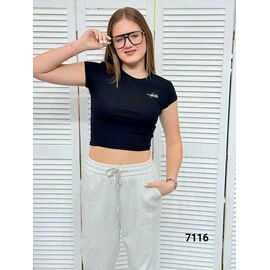 Фотография Топ женский 7116 black р.42-48 "LOOK" недорого оптом от прямого поставщика