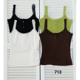 Фотография Майка женская 713 brown р.one size "LOOK" недорого оптом от прямого поставщика