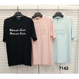 Фотография Футболка женская 7143 l.blue р.one size "LOOK" недорого оптом от прямого поставщика