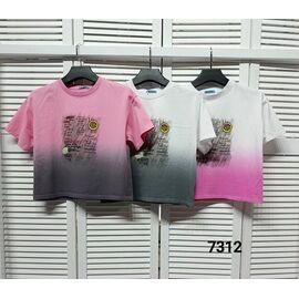 Фотография Футболка женская 7312 pink-grey р.one size "LOOK" недорого оптом от прямого поставщика