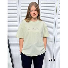 Фотография Футболка женская 7313 l.yellow р.46-52 "LOOK" недорого оптом от прямого поставщика