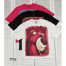 Фотография Футболка женская 7712 red р.one size "LOOK" недорого оптом от прямого поставщика