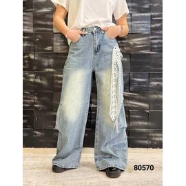 Фотография Джинсы женские 80570 l.blue р.42-48 "LOOK" недорого оптом от прямого поставщика