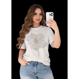 футболка жіноча 25035 white р.46-50 "PULSE" недорого оптом від прямого постачальника