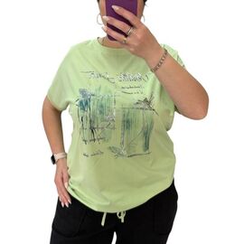 футболка жіноча 25037 mint р.XL-3XL "PULSE" недорого оптом від прямого постачальника