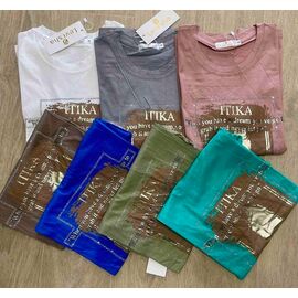 футболка жіноча 25051 beige р.44-48 "PULSE" недорого оптом від прямого постачальника