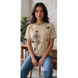 футболка жіноча 25071 beige р.44-48 "PULSE" недорого оптом від прямого постачальника