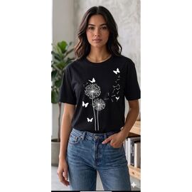 футболка жіноча 25071 black р.44-48 "PULSE" недорого оптом від прямого постачальника