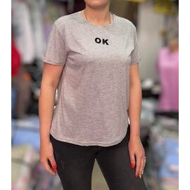 футболка жіноча 25075 grey р.44-50 "PULSE" недорого оптом від прямого постачальника