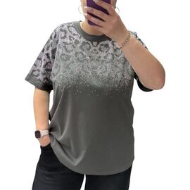 футболка жіноча 25110 grey р.48-56 "PULSE" недорого оптом від прямого постачальника