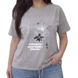 футболка жіноча 26016 grey р.52-56 "PULSE" недорого оптом від прямого постачальника