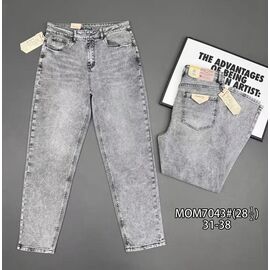 Фотография Джинсы женские 7043 grey р.31-38 "Vindassion" недорого оптом от прямого поставщика