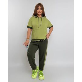 Фотография Костюм спортивный женский 962 khaki р.48-62 "Seven Zikina" недорого оптом от прямого поставщика