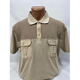 Фотография Футболка мужская SB1813 beige р.XL-5XL "Sabihina" недорого оптом от прямого поставщика