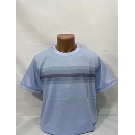 Фотография Футболка мужская SB1826 l.blue р.XL-5XL "Sabihina" недорого оптом от прямого поставщика