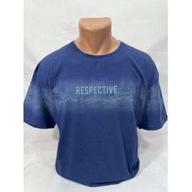 Фотография Футболка мужская SB1860 blue р.2XL-5XL "Sabihina" недорого оптом от прямого поставщика