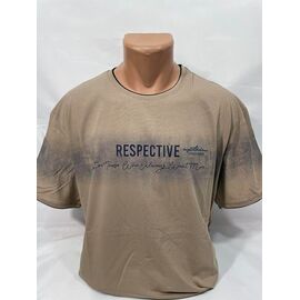 Фотография Футболка мужская SB1862 beige р.2XL-5XL "Sabihina" недорого оптом от прямого поставщика