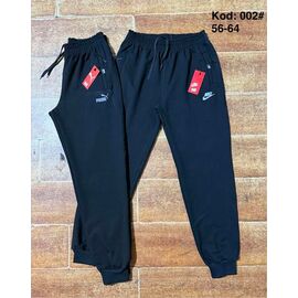 Фотография Штаны спортивные мужские 002P black р.56-64 "Ayden" недорого оптом от прямого поставщика