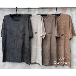 Фотография Футболка мужская AD1539 d.beige р.56-64 "Ayden" недорого оптом от прямого поставщика