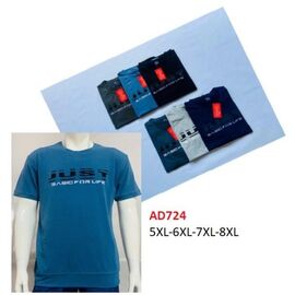 Фотография Футболка мужская AD724 l.blue р.5XL-8XL "Ayden" недорого оптом от прямого поставщика