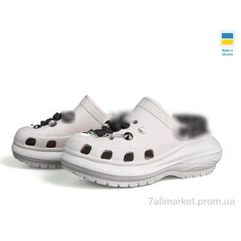Фотография Кроксы женские летние Лето Прогрес Ж1410-2-4 беж (6 пар р.36-40) "Progress" недорого оптом от прямого поставщика