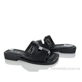 Фотография Шлепки женские облегченные Лето 3552 black (8 пар р.36-41) "Бабочка-Mengfuna-AESD" недорого оптом от прямого поставщика