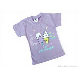 Фотография Футболка детская Лето 117 бузковий (4 шт. р.сетка 1-4) "Kids-modnik" недорого оптом от прямого поставщика