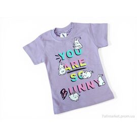 Фотография Футболка детская Лето 117-1 бузковий (4 шт. р.сетка 1-4) "Kids-modnik" недорого оптом от прямого поставщика