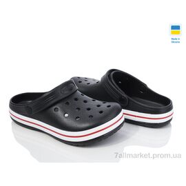 Фотография Кроксы унисекс Лето 324 чорний (8 пар р.36-41) "Golden Lion" недорого оптом от прямого поставщика