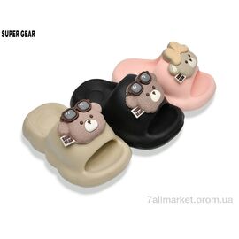 Фотография Шлепки детские летние Лето 012 mix (12 пар р.26-30) "Super Gear" недорого оптом от прямого поставщика