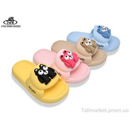 Фотография Шлепки детские летние Лето 258-5 mix (12 пар р.30-35) "Jibukang" недорого оптом от прямого поставщика