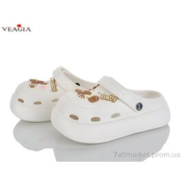 Фотография Кроксы женские летние Лето 3007-1 beige (10 пар р.36-41) "Veagia-ADA" недорого оптом от прямого поставщика