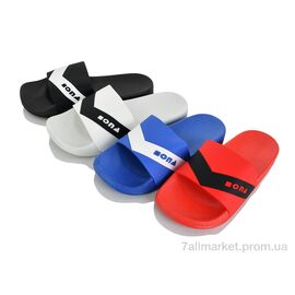 Фотография Шлепки детские летние Лето 8019 mix (12 пар р.36-41) "Optstok" недорого оптом от прямого поставщика