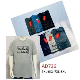 Фотография Футболка мужская AD726 navy р.5XL-8XL "Ayden" недорого оптом от прямого поставщика