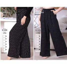 Фотография Штаны женские летние 554 black р.50-60 "Samo" недорого оптом от прямого поставщика