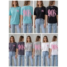 Фотография Футболка женская 5805-8 d.grey р.46-54 "Samo" недорого оптом от прямого поставщика