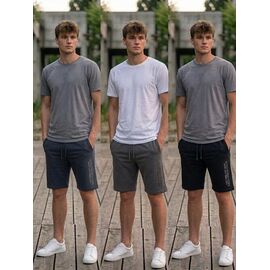 Фотография Шорты мужские 9101 d.grey р.46-54 "Samo" недорого оптом от прямого поставщика