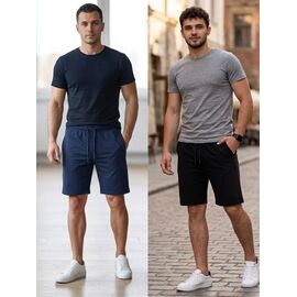 Фотография Шорты мужские 9302 navy р.48-56 "Samo" недорого оптом от прямого поставщика