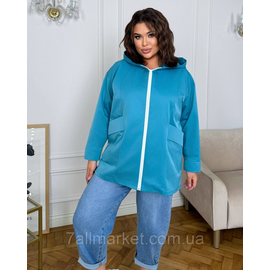 Фотография Ветровка женская на молнии с капюшоном коттон мемори р 46-60 "LADA" недорого от прямого поставщика