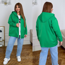 Фотография Ветровка женская на молнии с капюшоном коттон мемори р 46-60 "LADA" недорого от прямого поставщика