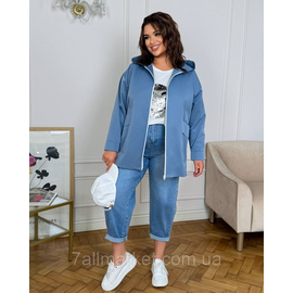 Фотография Ветровка женская на молнии с капюшоном коттон мемори р 46-60 "LADA" недорого от прямого поставщика