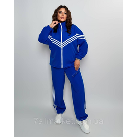 Фотография Костюм женский  спортивный креп костюмка с лампасами (46-60) "LADA" недорого от прямого поставщика