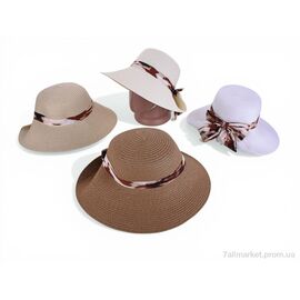 Фотография Шляпа женская Лето 7-05 mix (5 шт. р.сетка 56-58) "TUZZI" недорого оптом от прямого поставщика